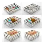 LeAves Stainless Steel Silver Modular Kitchen Cabinet