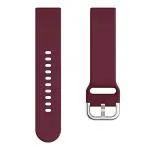 LIDDU Silicone Smart Watch Strap for Noise Colorfit Endure (Maroon) - 22 mm
