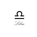 SIMPLY INKED Libra Astrology Temporary Tattoo, Letter & Zodiac symbol Tattoo for all (Libra Astrology Tattoo) Pack of 2