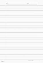 ECLET 120 GSM A4 Size One Side Ruled Sheet (Pack of 60)