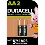 Duracell Rechargeable AA 2500mAh Batteries(Pack of 2)
