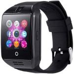Keeva Q18 Android Smart Watch with Bluetooth Smartwatch, Camera SIM Card Smartwatch (Black Strap, FREE SIZE)