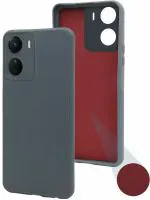 Jkobi Back Cover Case For Vivo Y16 ( Inside Fiber cloth | Smooth Matte Finish | Elegant Professional Look |Grey)