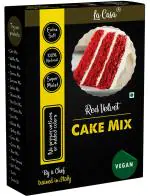 La Casa Gelato Red Velvet Eggless Cake Mix 300 Gm