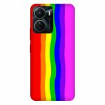 Voleano back cover for Vivo Y16, Rainbow, Colors, printed, designer, printed, slim, hard, mobile back case and cover 