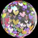 Hippity Hop Rubber Multicolor Transparent Balloon