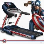 PowerMax Fitness X Marvel MT-1A Iron Man Edition (4HP Peak) Smart Folding Electric Multifunction Treadmill with Auto Incline, MP3, Speaker, for Home Gym and Cardio Training - Blue