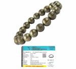 DVISHA Traders AAA Quality Natural Original Pyrite Bracelet Real Crystal 8mm Original Real Unisex Bracelet - Money Magnet For Prosperity, Abundance & Manifestation