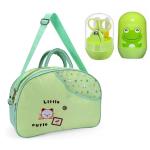 Babique Green Baby Multipurpose Polyester Diaper Bag with Baby Grooming Kit