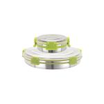 Magnus Silver Stainless Steel Airtight Storage Containers Set of 2, 400 ml,800 ml