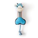 Pets Empire Donkey Shape Squeaky Dog Toy Soft Plush Pet Chew Toy With Tug Rope For Small Medium Dogs