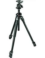 Manfrotto MK290DUA3-BHUS Black Aluminum Dual Aluminum 3 Section Tripod Kit with 496RC2 Ball Head