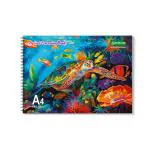 Sundaram | A4 Artist Drawing Book | 50 Sheets/ 100 Pages | 29.5 x 21 Cm | Top Spiral-Bound Drawing Book for Artists | Superior Binding Strength and Wrapper Lamination | 140 GSM | Colors and Designs May Vary