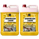 BLISS & BLUSH Dishwash Liquid 10 Liter Yellow Mild Fragrance Removes Odour, Easy Lather & Easy Rinse Off Formulation, Leaves No White Residue