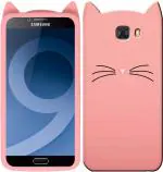 Mintak Samsung Galaxy C9 Pro Pink Silicon Scratch Resistant Mobile Back Cover