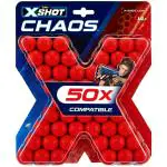 X-Shot Chaos 50 Dart Balls Refill Pack Blasters for Kids age 14Y+