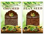 BrijBooti Premium Chia Seed 200 Gr and Flax Seed 400 Gr (600 Gr)