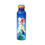 ZS Impex Copper Bottles for 1 Litre Printed with Art Work, Travelling Purpose Bottles, Yoga Ayurveda Healing, 1000 ML (Design SM 22)