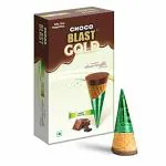 Pure Temptation Gold Chocoblast Chocolate Gift Box - Flavoured Choco Filled Waffle Cone Snack - Premium Chocolate Pack - Chocolate Candy Gift Box - Chocolates Friend Pack - 10 PCs (Mint)