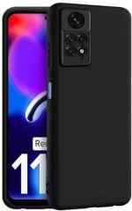 XOVO Back Cover for Redmi Note 11 PRO Plus 5G, mi Note 11 PRO Plus 5G (Black, Dual Protection, Silicon, Pack of 1)