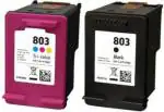 GPN PRINT Compatible HP 803 Black and Tricolor Ink Cartridge Combo Ink Cartridge (Pack of 2)