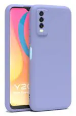 U&E Purple Silicone Back Cover For Vivo Y20