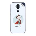 GADGETSWRAP Printed Vinyl Skin Sticker for Nokia 8.1 - superboy