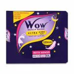 Wow Ultra Jumbo Nighter Extra Soft and Comfort Day Night XXL Sanitary Pads - Pack of 3 (21 Pads)