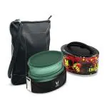 VAYA TYFFYN Iron Man Oval Shape Insulated Stainless Steel Tiffin Box with 2-Microwave Safe BPA Free Plastic Lunch Containers, Shoulder Bag Cum Table Mat with Cutlery Pouch, 600 ml