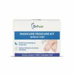 DrFoot Manicure Pedicure Kit | For Brightens And Smoothens Skin | Pedi Wash-8 Gm | Cuticle Oil-10 Ml | Micropeel-8 Gm | Massage Cream-8 Gm | Pedi Mask-8gm