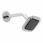 Hindware 100Mm ABS Easy Clean Rain Shower With 225Mm Arm - Square With Grey Finish