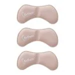 Dr Foot Self-Adhesive Heel Cushion Pads | Super Comfort Micro Suede Heel Grips | For Big Shoes & Sandals, Loose Shoes & Heel Pain Relief | Heel Protectors| Beige Colour - 3 Pairs (Unisex)