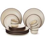 Bodhi House Handcrafted Ceramic Dinner Set of 6 Dinner Plates, 6 Small Plates, and 6 Katori Bowls | Dinnerware | Microwave and Dishwasher Safe (Pack of 18, Off-White)