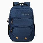 TRAVALATE Polyester 32L Men Women Laptop Backpack for Office/College | Multi-Pockets School Bag with Laptop Compartment and Rain Cover - Blue
