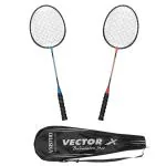 Vector X Multicolor Aluminum Badminton Racquet