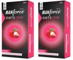 Manforce Dots 1740 Litchi (2 Boxes, 10 Condoms in Each Box)