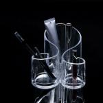 SIMXEN Cosmetic Organizer 2207 Transparent Acrylic Cosmetic Makeup Organizer/Lipstick Holder/Display Stand/Nail Polish | Eyebrow Pencil Storage Box/Toothbrush Holder