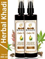 Herbal Khadi Herbal Hair Oil, Natural Cold Pressed Castor Oil for Hair Growth and Skin Care, Eyebrow Eyelash & Nails care Pack of 1