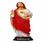 Newven 1 Feet Jesus Statues Christian Gifts for Home Decor god Idol showpiece Catholic holy Decoration for Table Wall Decorative Figurine for House Warming Wedding Anniversary 30 x 10 x 8 cm