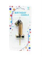 Hippity Hop Black Number Birthday Candle