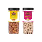 YUM YUM Premium California Almonds 250 g & Pistachios 250 g - 500g Dry Fruits Combo Pack