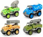 zest 4 toyz Toys Friction Powered Combat Team Vehicle Unbreakable Push & Go Crawling(Set of 4)