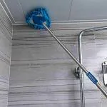 SARVAM CART Triangle Mop with Long Handle, Microfiber Flat Floor mop Rotatable Cleaning Brush Glass Wiper Window Cleaner Floor Cleaning Car Glass Cleaning