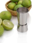 Urban Snackers Silver Stainless Steel Double Sided Jigger