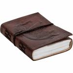 Lovely Craft 6x4 inch Leather Diary for Office Handmade Paper Leather Journal Notebook Leather Diaries