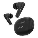 pTron Bassbuds Vibe In-Ear TWS Earbuds with Stereo Sound, 34Hrs Playtime, Stereo Calls, Bluetooth v5.3 Headphones with Quick Pairing, Touch Control, Voice Assistant, Type C Charging & IPX4 (Black)