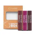 MARS Matte Box Set of 3 Lipsticks for Women Pack of 1 (06-All Rounder)