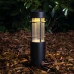 GIGAWATTS GW-231A Solar LED Pathway Lamp BIS Approved IP65 Waterproof Bollard Landscape Lamp with 800mAh AA Ni-MH Battery & Panel Decoration LED Spotlight for Walkway Garden Yard (Pack of 1, RGB,WW)