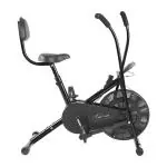 FIRST CHOICE FC 110 BS Air Bike Exercise Cycle with Moving or Stationary Handle | with Back Support Seat | Adjustable Resistance with Cushioned Seat | Fitness Cycle for Home Gym