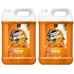 BLISS & BLUSH Dish wash Liquid orange 10Liter Kitchen Utensil Cleaner|With Fresh Fragrance|Powerful Grease Cleaner|Removes Toughest Stains|50% Less Scrubbing|Leaves No Residue